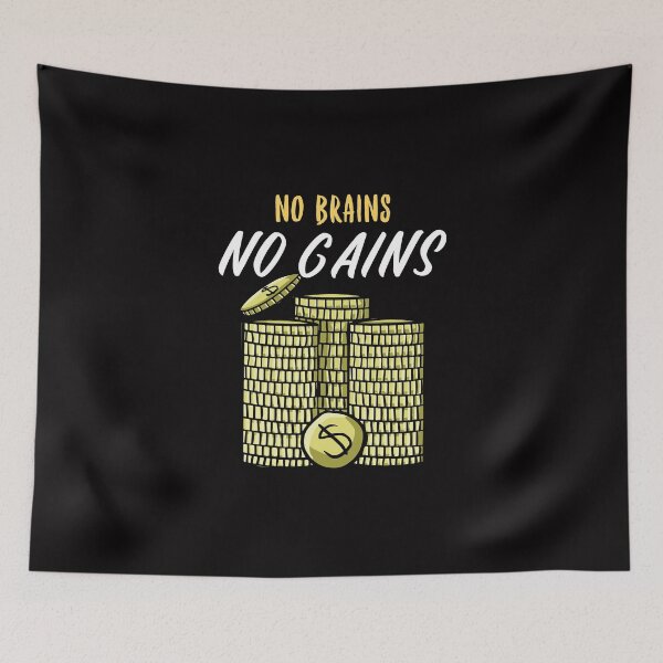 Item preview, No Brains No Gains  designed and sold by liftdesign.