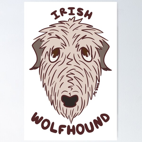 Item preview, Irish Wolfhound  designed and sold by Bobbleheadtees.