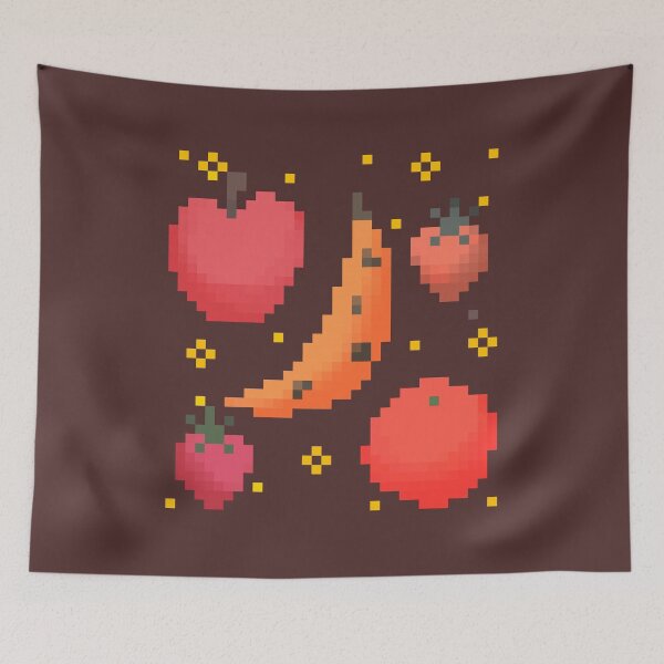 Item preview, Fruit pixel art designed and sold by Lorajean Gudmundsen.