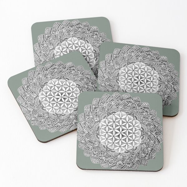 Item preview, Hand-drawn mandala, flower of life designed and sold by Augras-art.