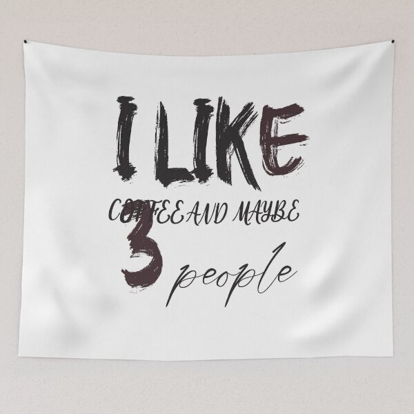 Item preview, i like coffee and maybe 3 people  designed and sold by MORADRIF.