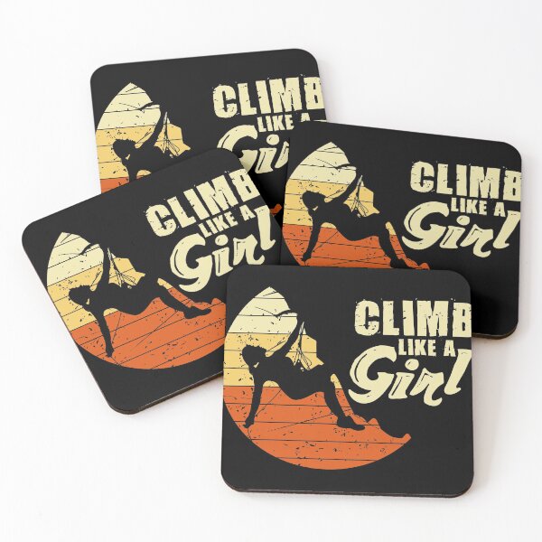 Item preview, Climb Like A Girl Rock Climbing graphic, Cliff Climber Tee designed and sold by Lisbob.