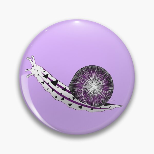 Demisexual pride flag snail Pin