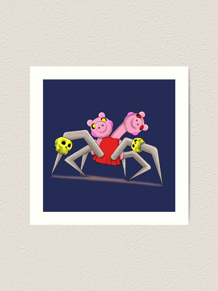 Spider Piggy Art Print By Pickledjo Redbubble - inquisitormaster roblox spider game