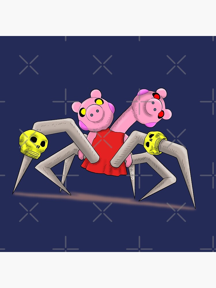 Spider Piggy Art Print By Pickledjo Redbubble - spider piggy boss roblox
