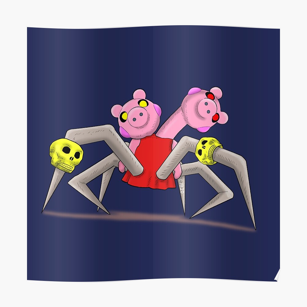 Spider Piggy Art Print By Pickledjo Redbubble - inquisitormaster roblox spider game