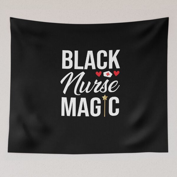 Item preview, Black Nurse Magic designed and sold by Merch By ika.
