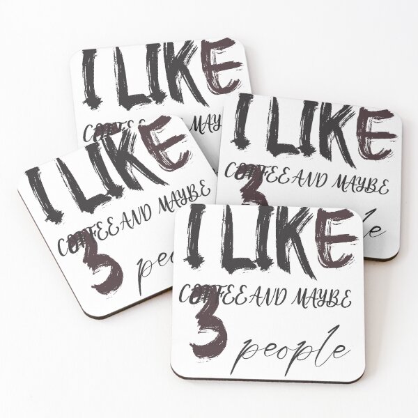 Item preview, i like coffee and maybe 3 people  designed and sold by MORADRIF.