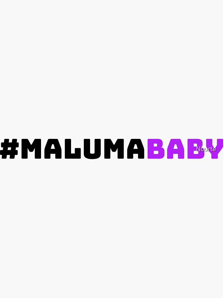 "Maluma baby" Sticker for Sale by Nourte Redbubble