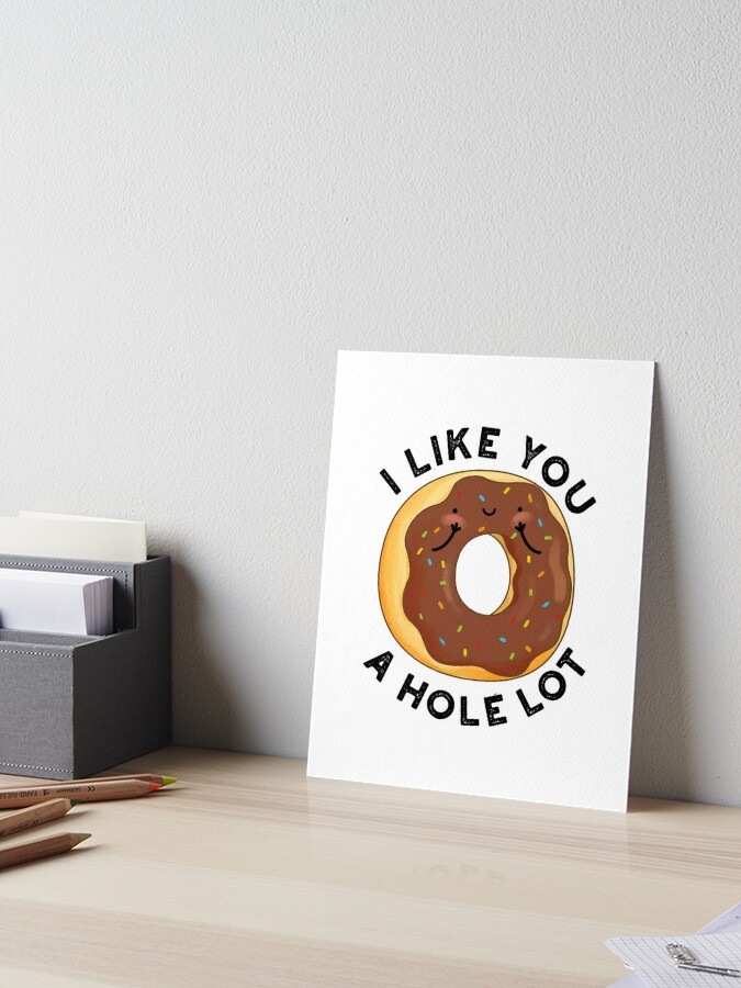 I Like You A Hole Lot Funny Donut Pun Throw Pillow