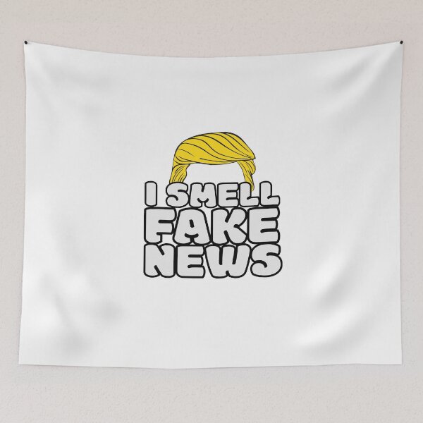 Item preview, "I Smell Fake News" Funny Donald Trump Media Protest designed and sold by Forbidden Merch.