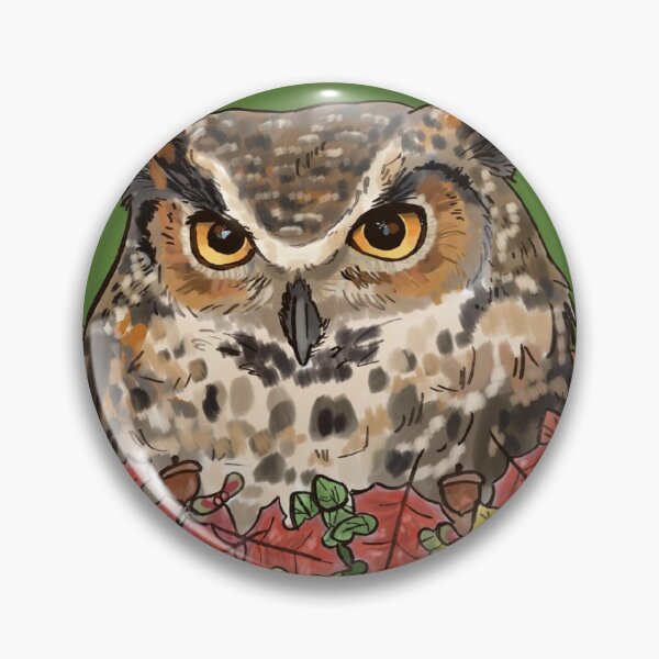 Item preview, Great Horned Owl drawing designed and sold by BeckSketches.