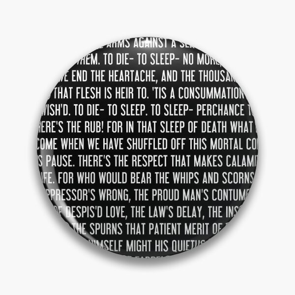 Item preview, Hamlet - texto blanco designed and sold by ChandlerLasch.
