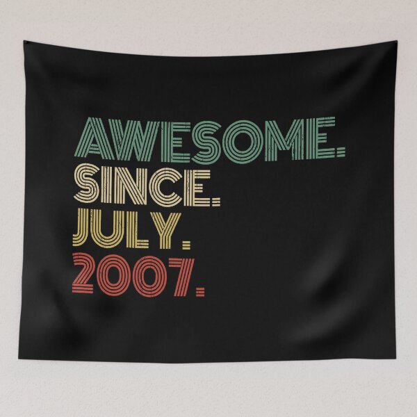 Item preview, Awesome Since July 2007 13rd Birthday Gift 13 Years Old Vintage July 2007 designed and sold by nana1099.