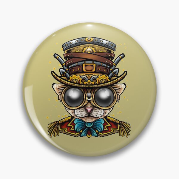 Item preview, Steampunk Cat Art designed and sold by Meliafroggy.