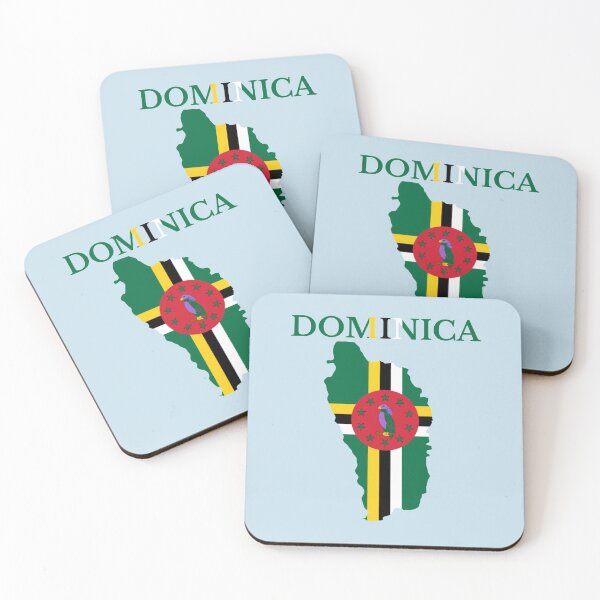 Item preview, Dominica flag map designed and sold by marosharaf.