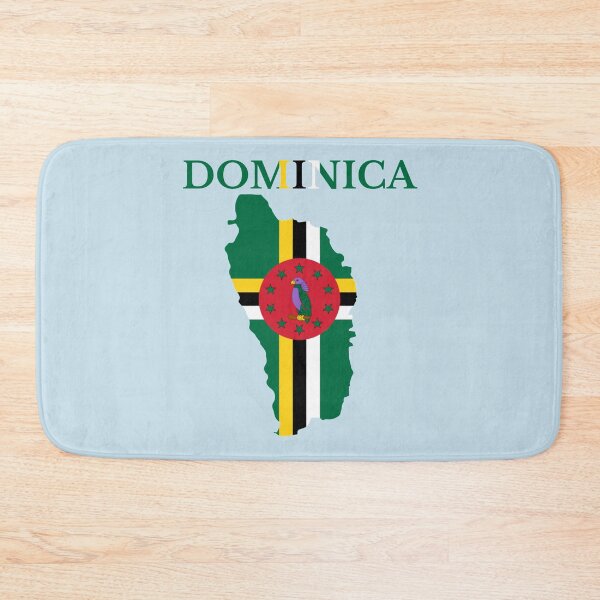 Item preview, Dominica flag map designed and sold by marosharaf.