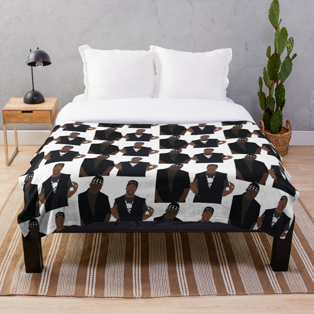 "Tupac and Biggie" Throw Blanket by kathryn00 Redbubble