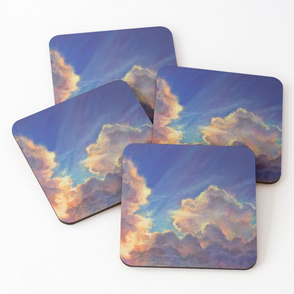 Item preview, Pastel painting of heavenly clouds designed and sold by Lindafinchart.