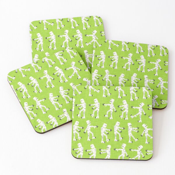 Item preview, Halloween Mummies Walking - Green designed and sold by littlearrow.