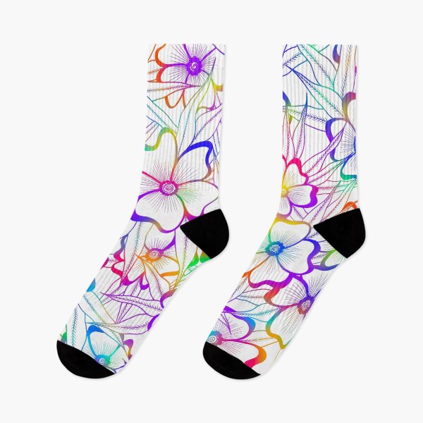 Item preview, Tye Dye Rainbow Flowers Pattern designed and sold by Handmadebyjessm.