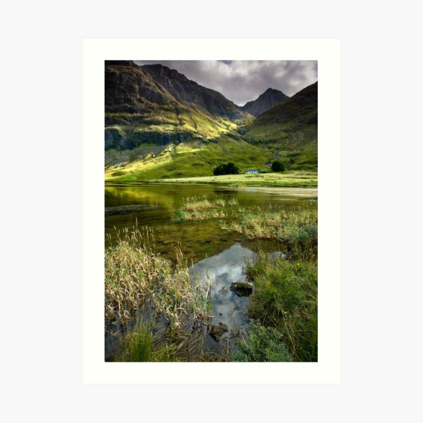 Light & Shadow in the Valley of Glencoe Art Print