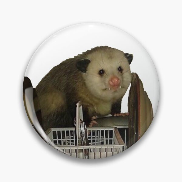 Item preview, Dishwasher Opossum Meme designed and sold by Brenna Langdon.