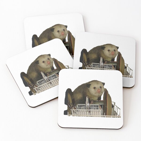 Item preview, Dishwasher Opossum Meme designed and sold by Brenna Langdon.