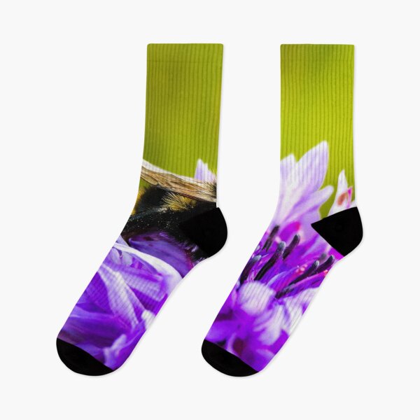 Item preview, BEE on a purple flower designed and sold by ChloePorter17.