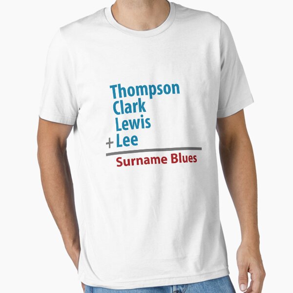 Surname Blues - Thompson, Clark, Lewis, Lee Essential T-Shirt