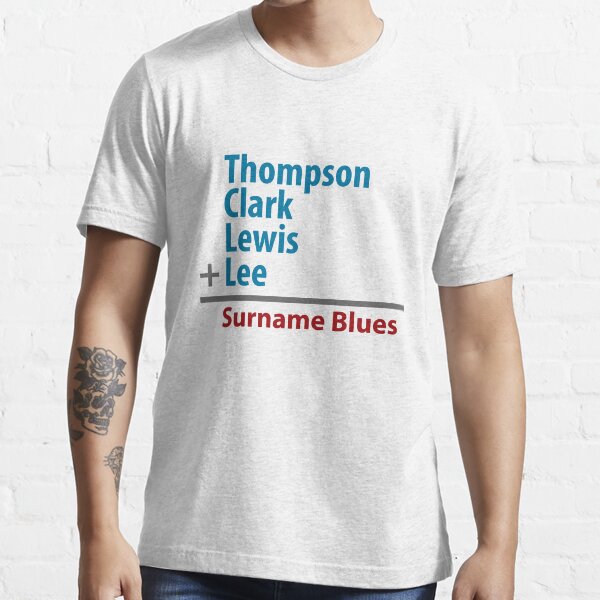 Surname Blues - Thompson, Clark, Lewis, Lee Essential T-Shirt