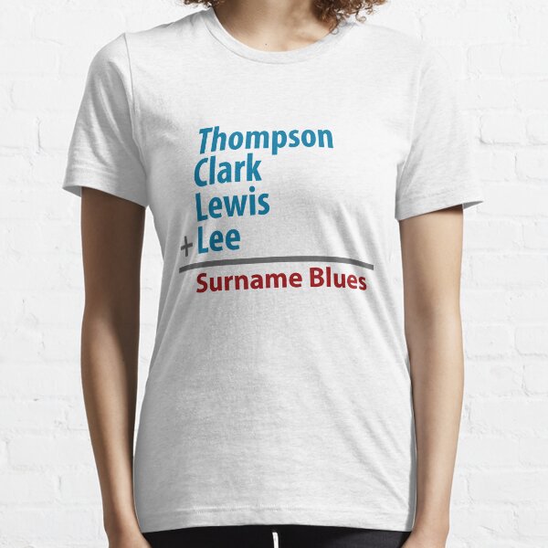 Surname Blues - Thompson, Clark, Lewis, Lee Essential T-Shirt