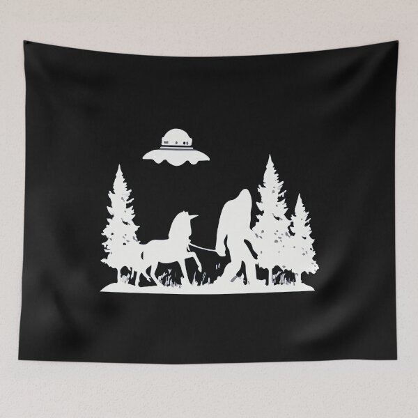 Item preview, big one taking the unicorn for a walk and the stranger looking designed and sold by chris299.