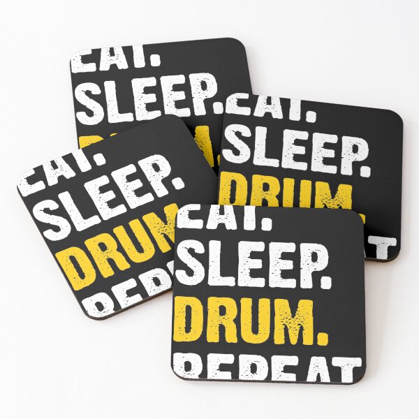 Aperçu de l'œuvre Eat Sleep Drum Repeat 2 créée et vendue par Sutra-Lotus-Co.