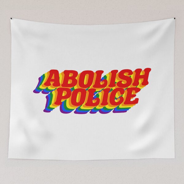 Item preview, ABOLISH POLICE pride designed and sold by PWRCT.