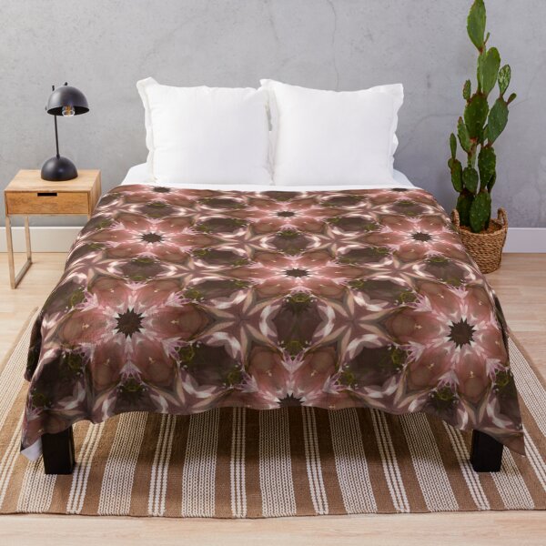 Item preview, Chocolate Mandala Kaleidoscope Geometric Pattern in pink, brown, bronze designed and sold by wild.geranium.design.