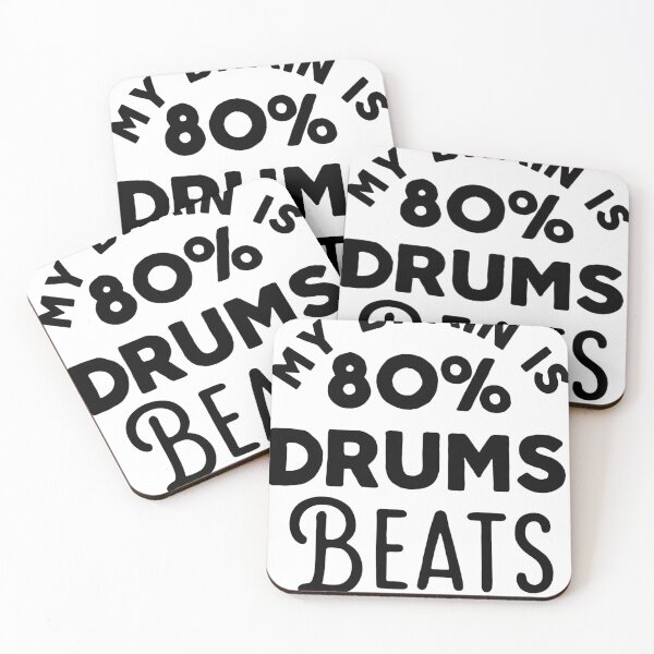 Item preview, My Brain is 80% Drums Beats (2) designed and sold by Sutra-Lotus-Co.