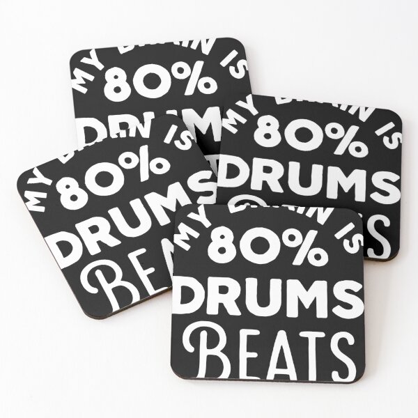 Item preview, My Brain is 80% Drums Beats (3) designed and sold by Sutra-Lotus-Co.