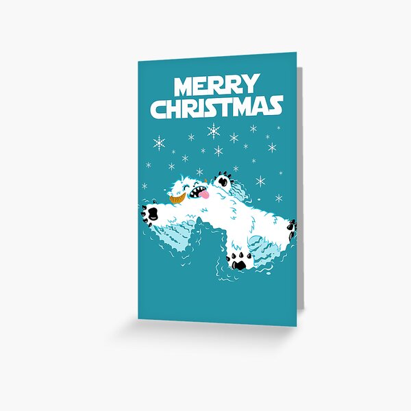 Item preview, Wampa snow angel christmas card designed and sold by barry neeson.