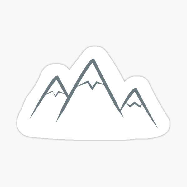 Mountains minimal Sticker