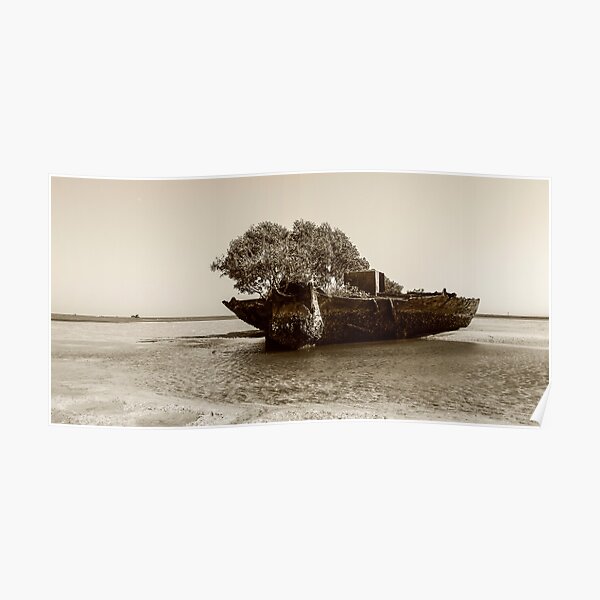 sandbarge at dunwich Poster