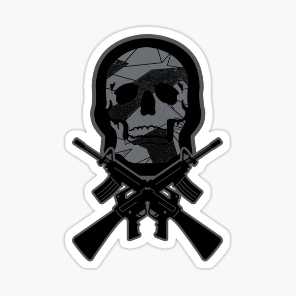 Vista previa del artículo con la obra «Táctico - Cráneo y pistolas cruzadas», diseñado y vendido por unionpride.