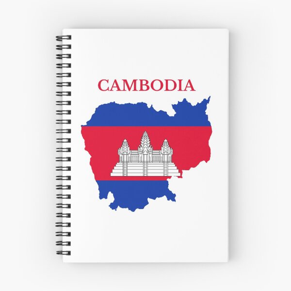 Item preview, Cambodia Map Flag designed and sold by marosharaf.