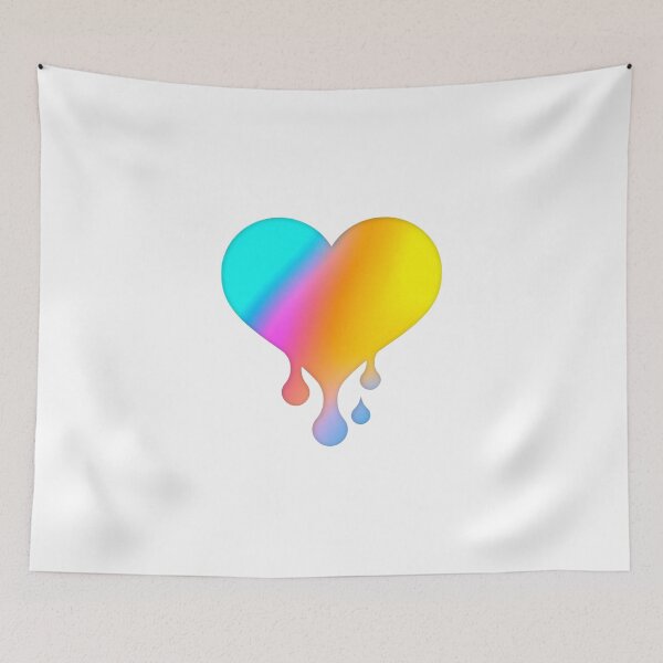 Item preview, Rainbow Heart Dripping By We Love Creating designed and sold by WeLoveCreating.