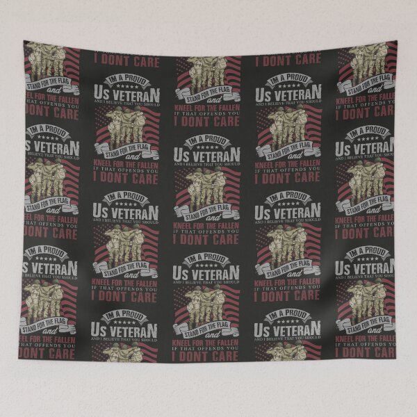 Item preview, USA proud veteran stand for the flag quote designed and sold by TheSimpleMan.