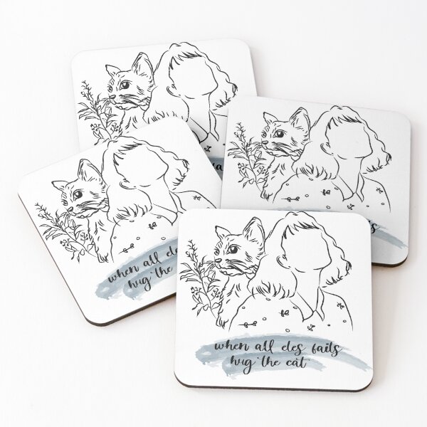 Item preview, When All Else Fails, Hug The Cat  designed and sold by mangata luna.