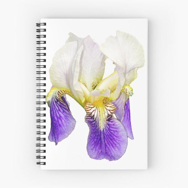 Item preview, purple iris on white background designed and sold by BBrightman.