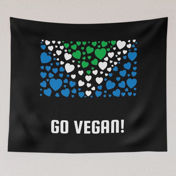 Item preview, Vegan Flag | Mosaic Hearts | Go Vegan designed and sold by EarlessPierre.