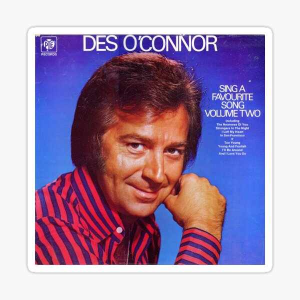Des O'Connor - the classic cockney crooner Sticker