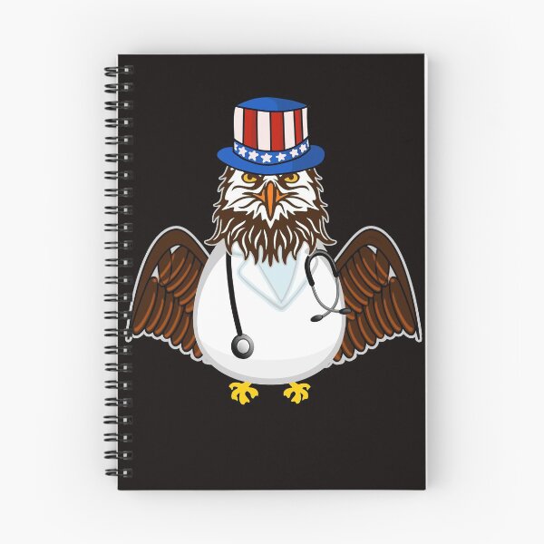 Item preview, Eagle Doctor Nurse With Stethoscope Medical Scrub Top Lab Coat USA American Flag Top Hat designed and sold by pcreations.